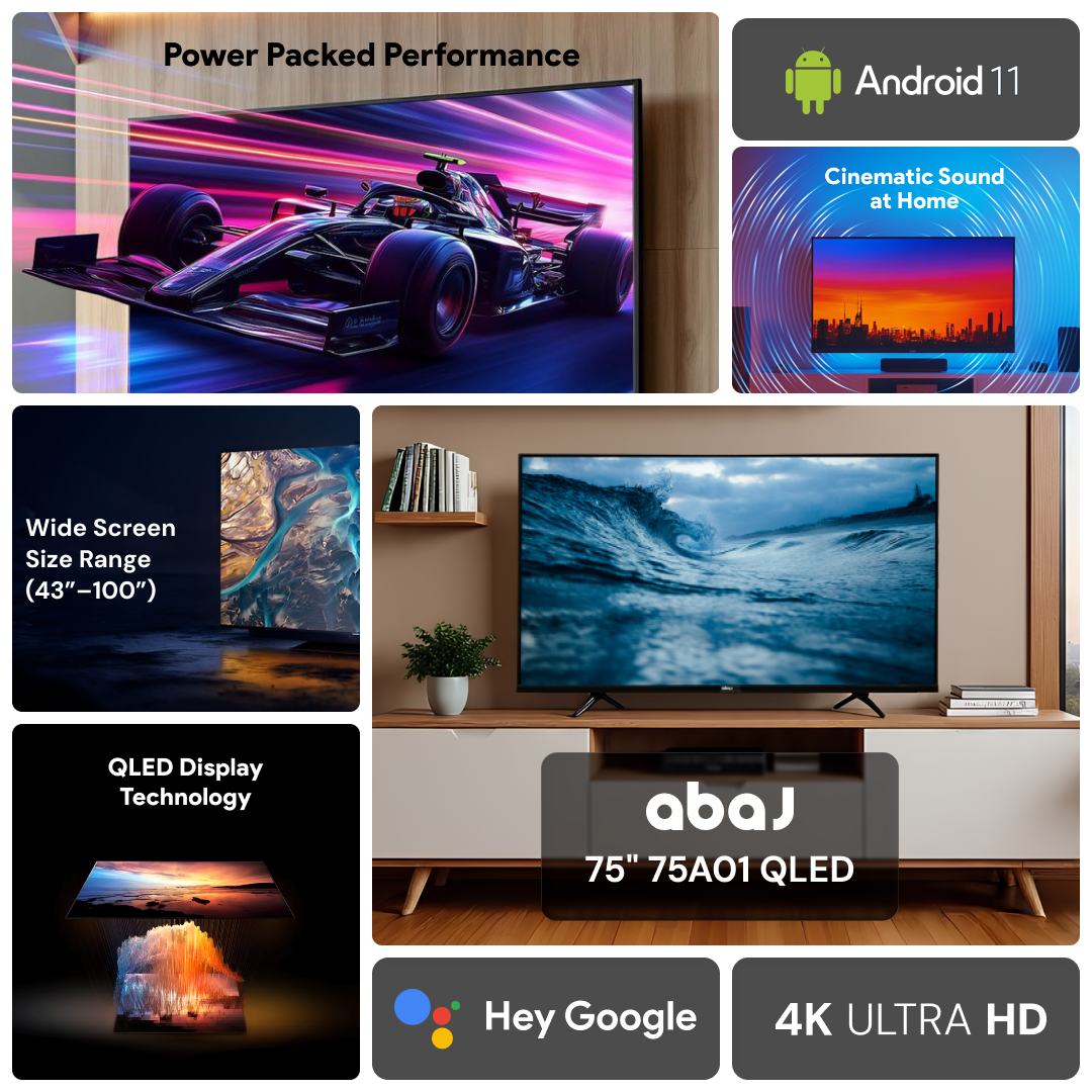 ABAJ 75O1 QLED Smart TV (75”)