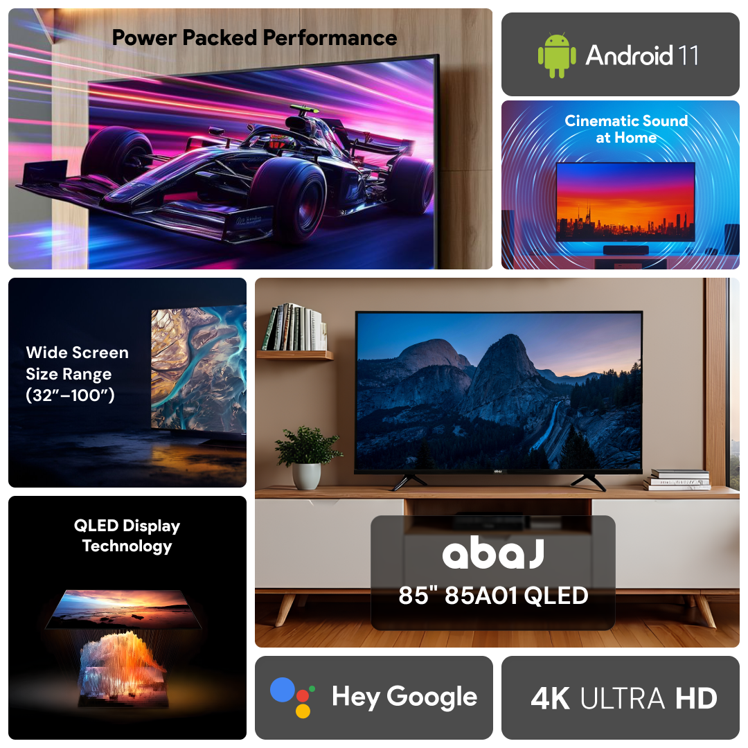 ABAJ 85O1 QLED Smart TV (85”)